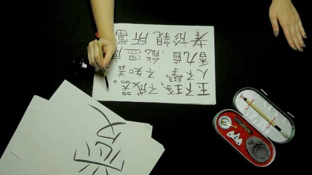 A close-up shot of a script page from a Korean drama, with elements like redacted text, underlined passages, and handwritten notes to indicate the deliberate creation of plot twists and suspense.