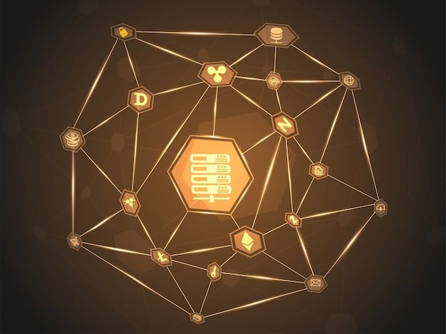 An infographic comparing traditional centralized databases to a decentralized blockchain network, highlighting differences in data storage, security, and accessibility.