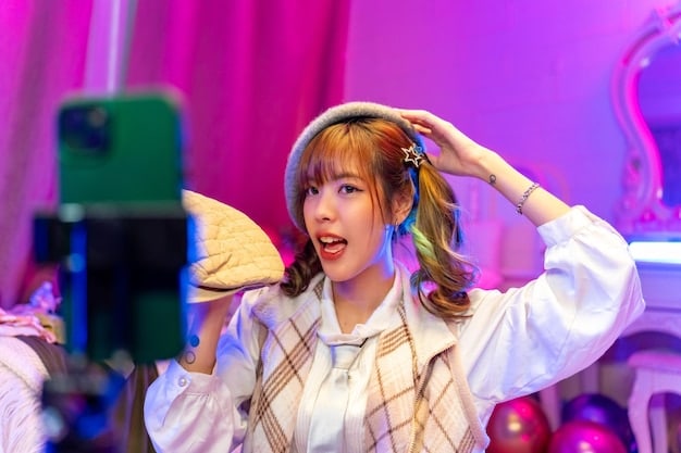 A screenshot of Spotify's or Apple Music's K-Pop dedicated playlist, showing the high number of streams and followers. The playlist cover should feature several popular K-Pop groups.