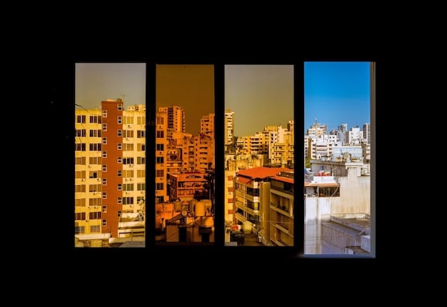 A split-screen image demonstrating computational photography. On one side, a standard photo of a cityscape at night, and on the other, an enhanced version with improved clarity, reduced noise, and enhanced colors through computational algorithms.