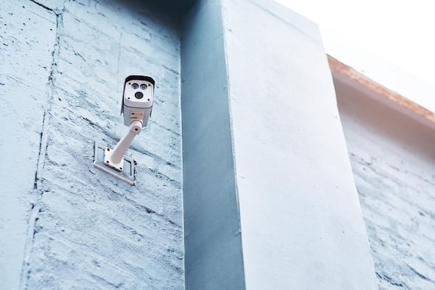 A close-up shot of a Ring Alarm keypad mounted on a wall inside a home. The keypad is displaying the 